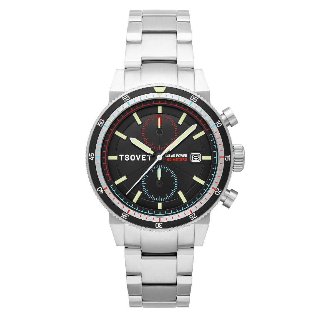 希少】ソベット TSOVET 腕時計 SVT-CS79 ブラック&ゴールド 希少